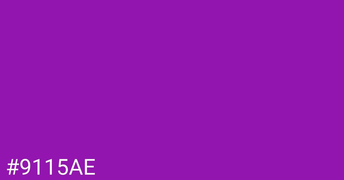 Hex color #9115ae graphic