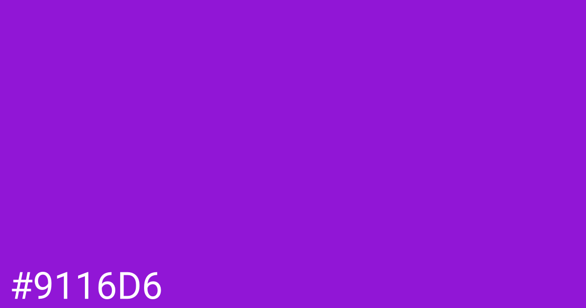 Hex color #9116d6 graphic