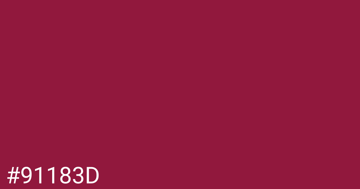 Hex color #91183d graphic
