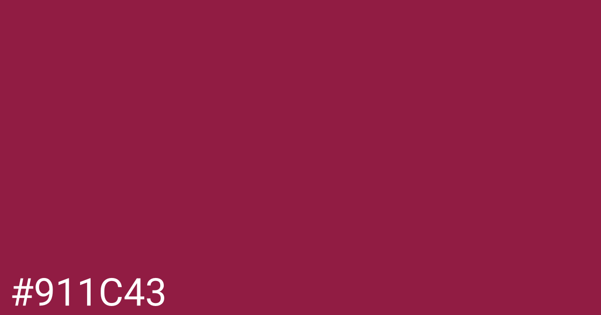 Hex color #911c43 graphic