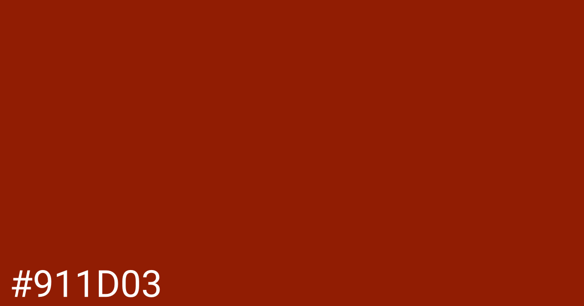 Hex color #911d03 graphic