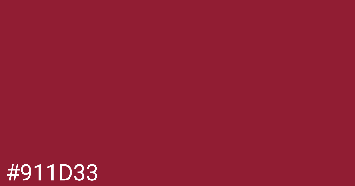 Hex color #911d33 graphic