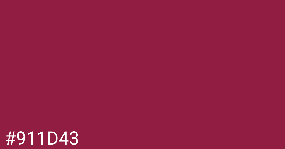 Hex color #911d43 graphic