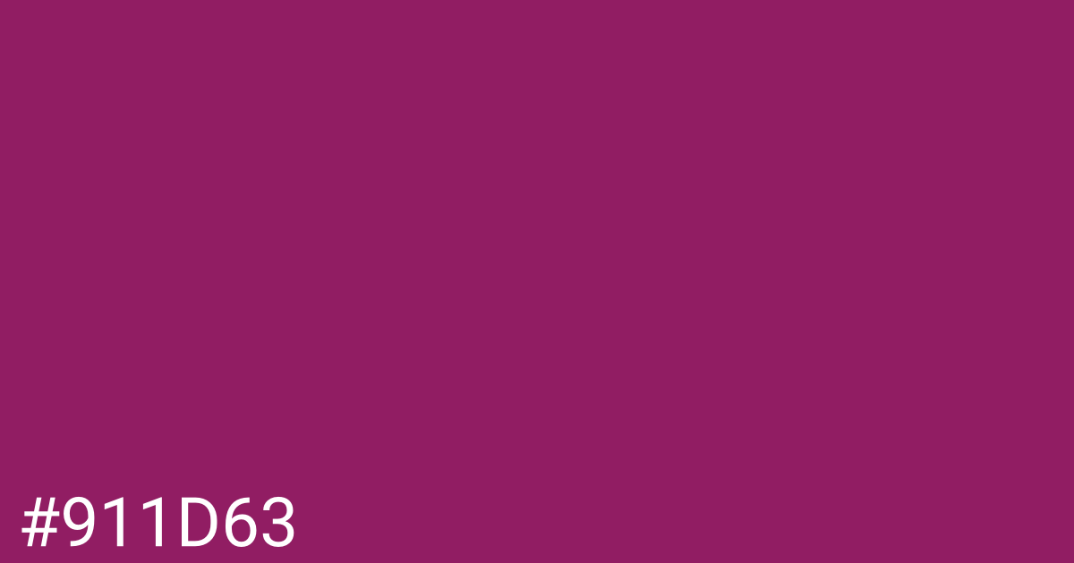 Hex color #911d63 graphic