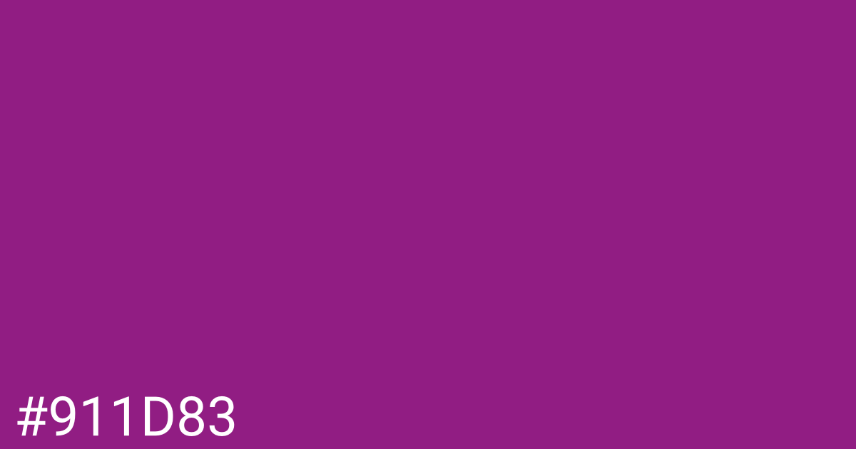 Hex color #911d83 graphic