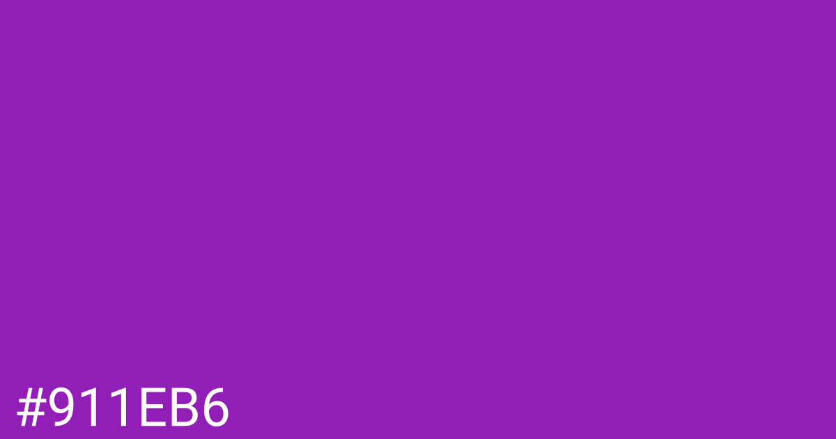 Hex color #911eb6 graphic