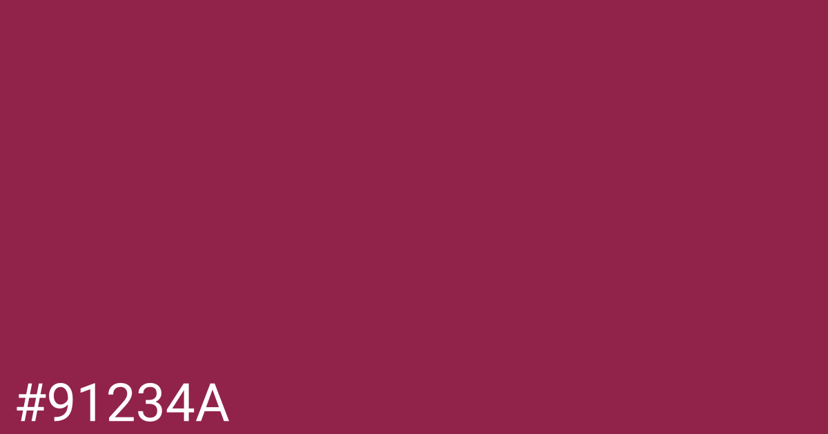 Hex color #91234a graphic