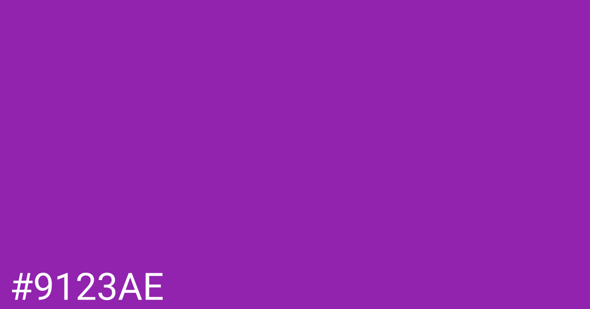 Hex color #9123ae graphic