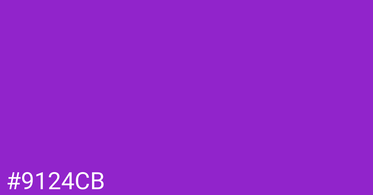 Hex color #9124cb graphic