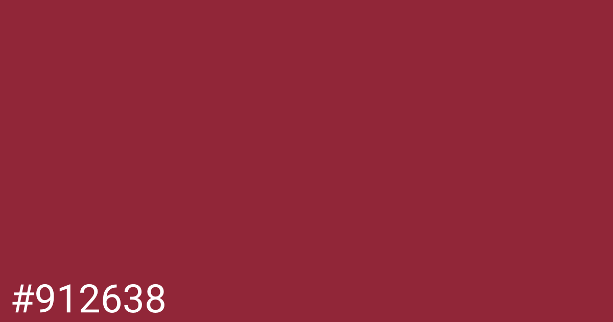 Hex color #912638 graphic
