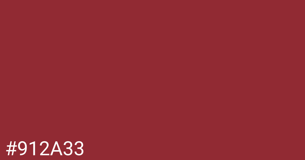 Hex color #912a33 graphic