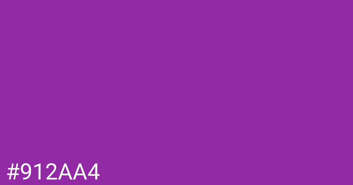 Hex color #912aa4 graphic