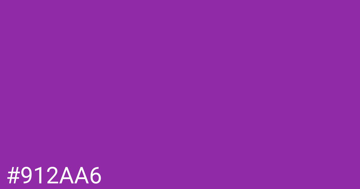 Hex color #912aa6 graphic