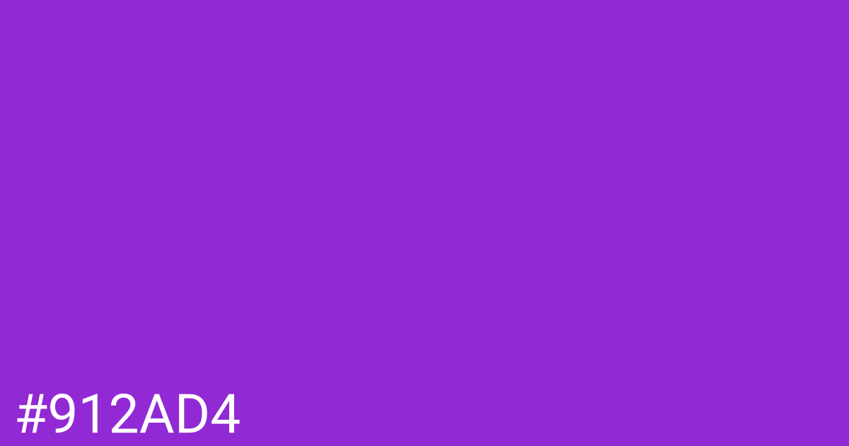 Hex color #912ad4 graphic