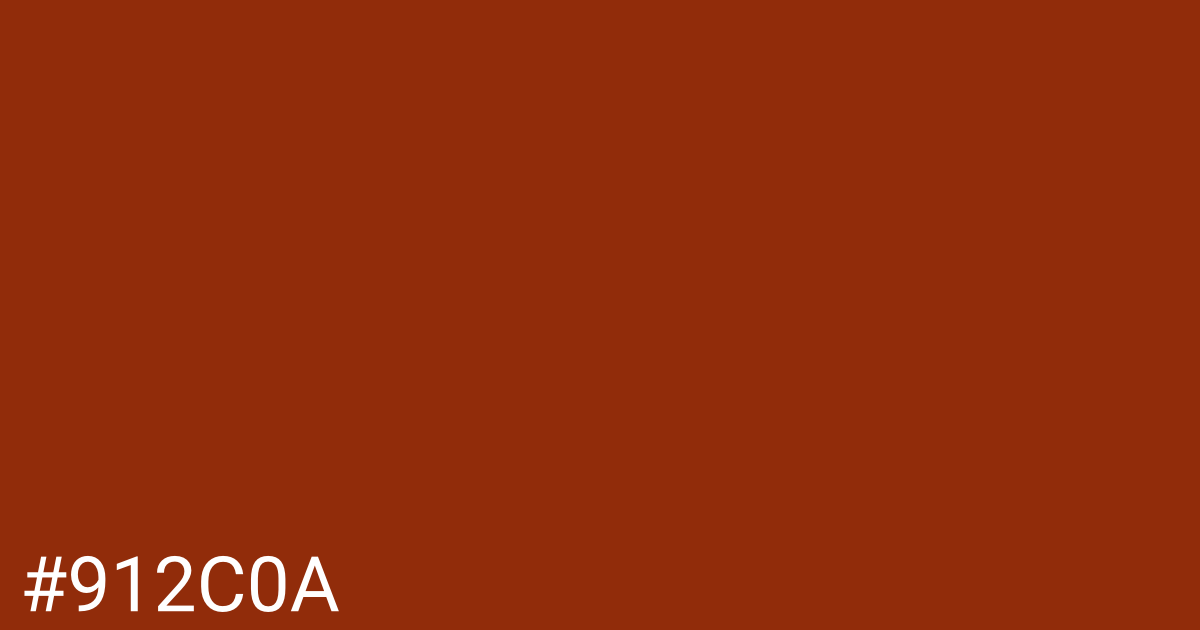 Hex color #912c0a graphic