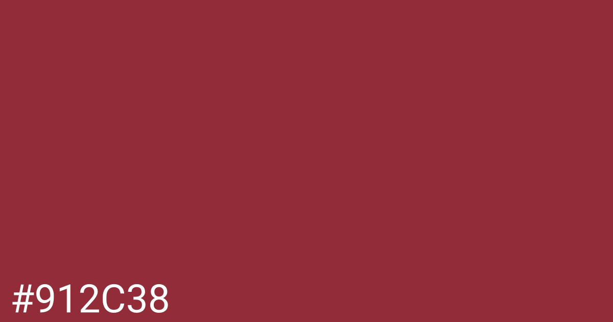 Hex color #912c38 graphic