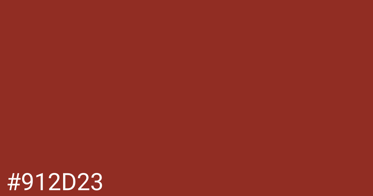 Hex color #912d23 graphic