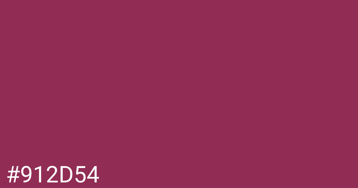 Hex color #912d54 graphic