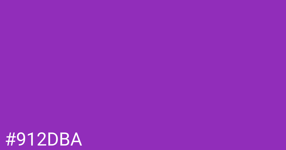 Hex color #912dba graphic