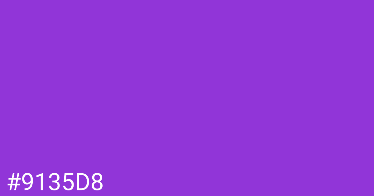 Hex color #9135d8 graphic