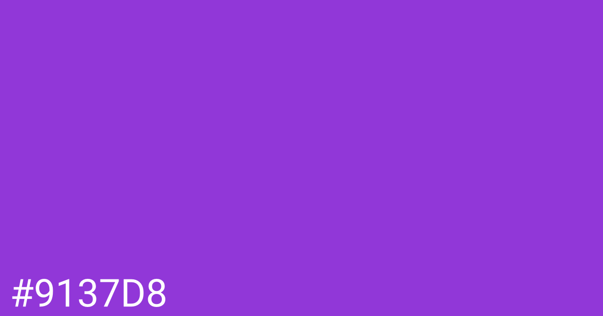 Hex color #9137d8 graphic