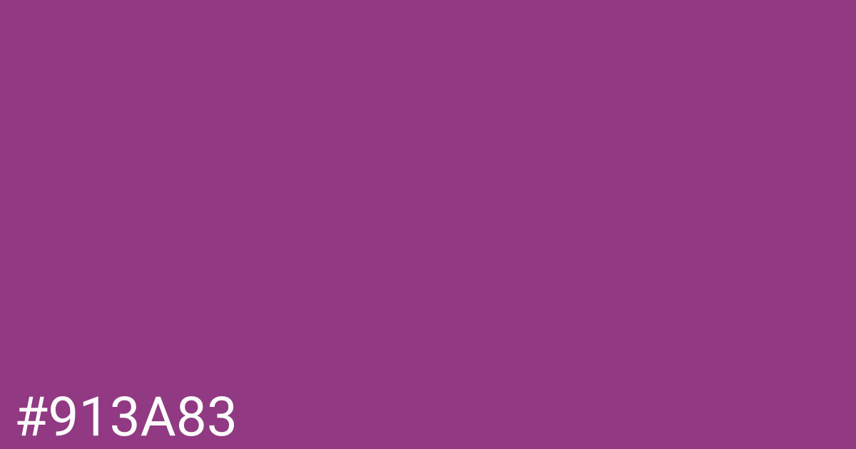 Hex color #913a83 graphic