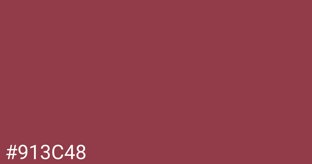 Hex color #913c48 graphic