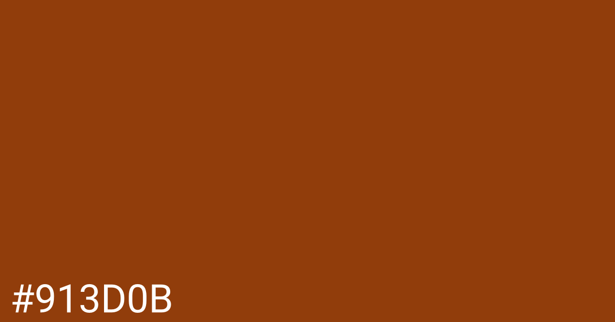 Hex color #913d0b graphic