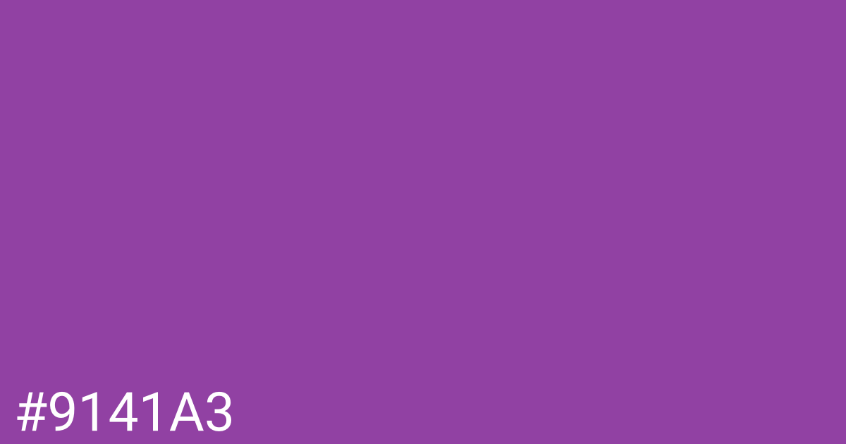 Hex color #9141a3 graphic