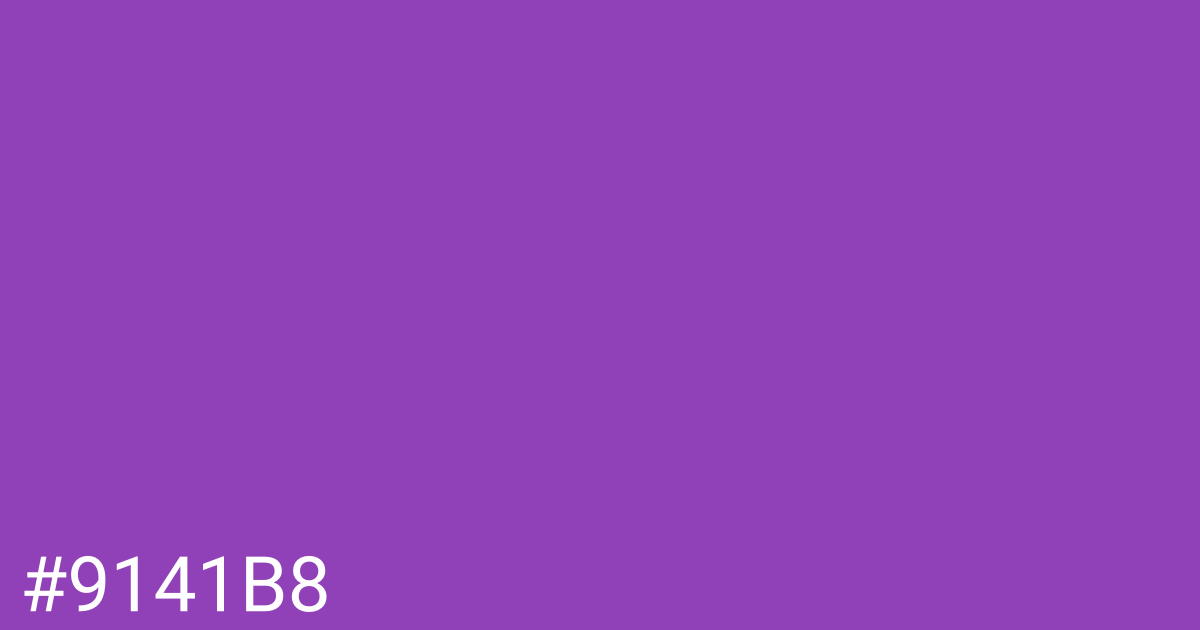 Hex color #9141b8 graphic