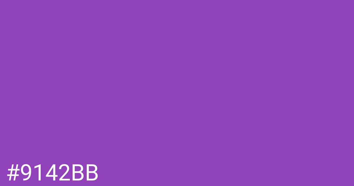 Hex color #9142bb graphic