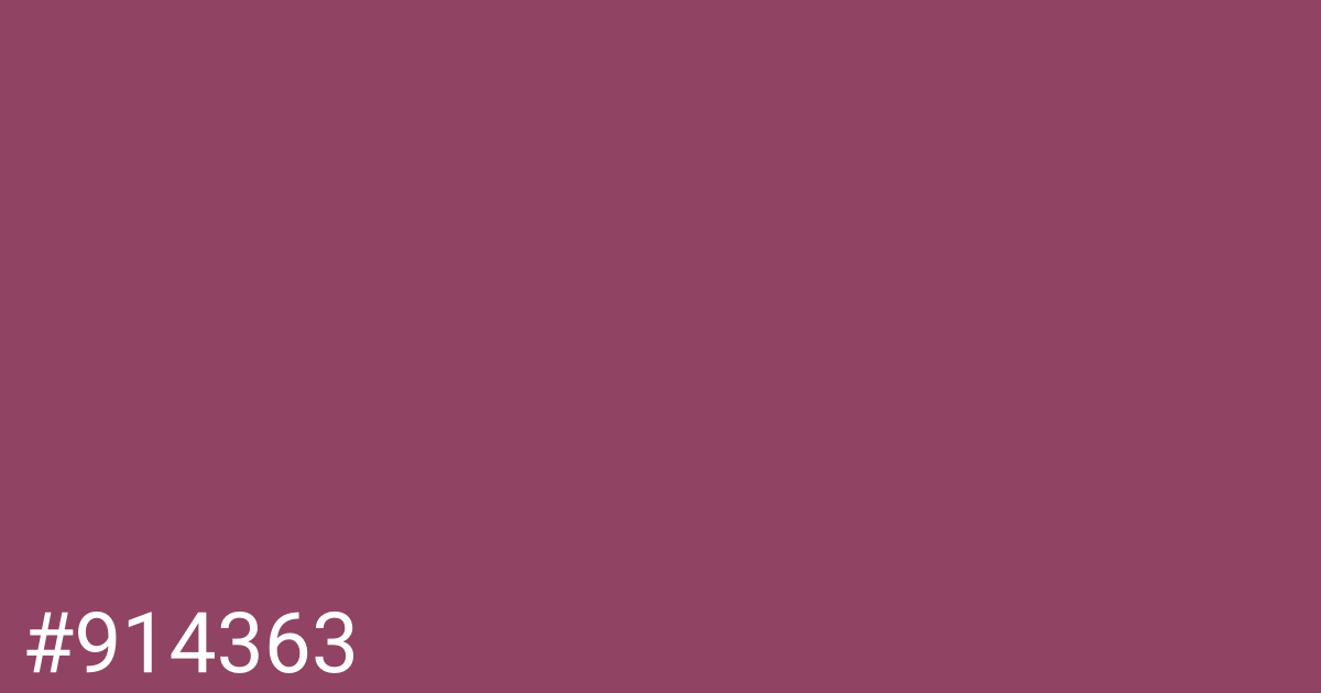 Hex color #914363 graphic