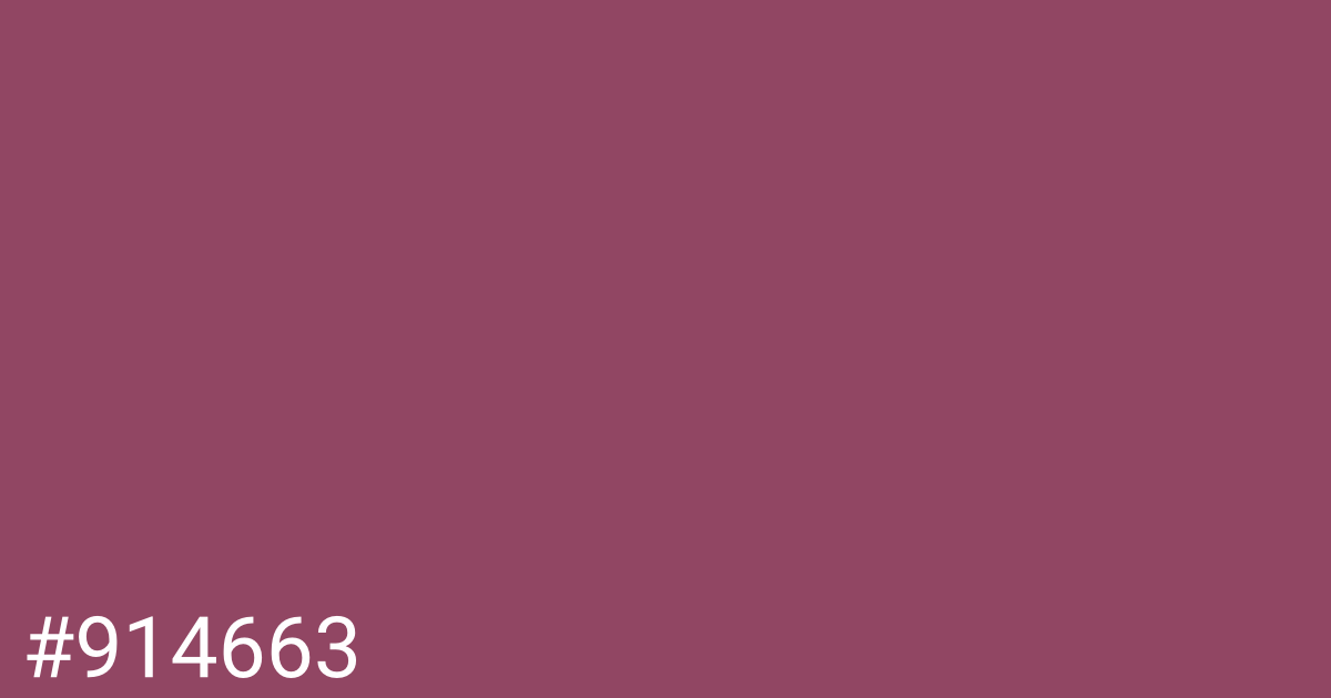 Hex color #914663 graphic