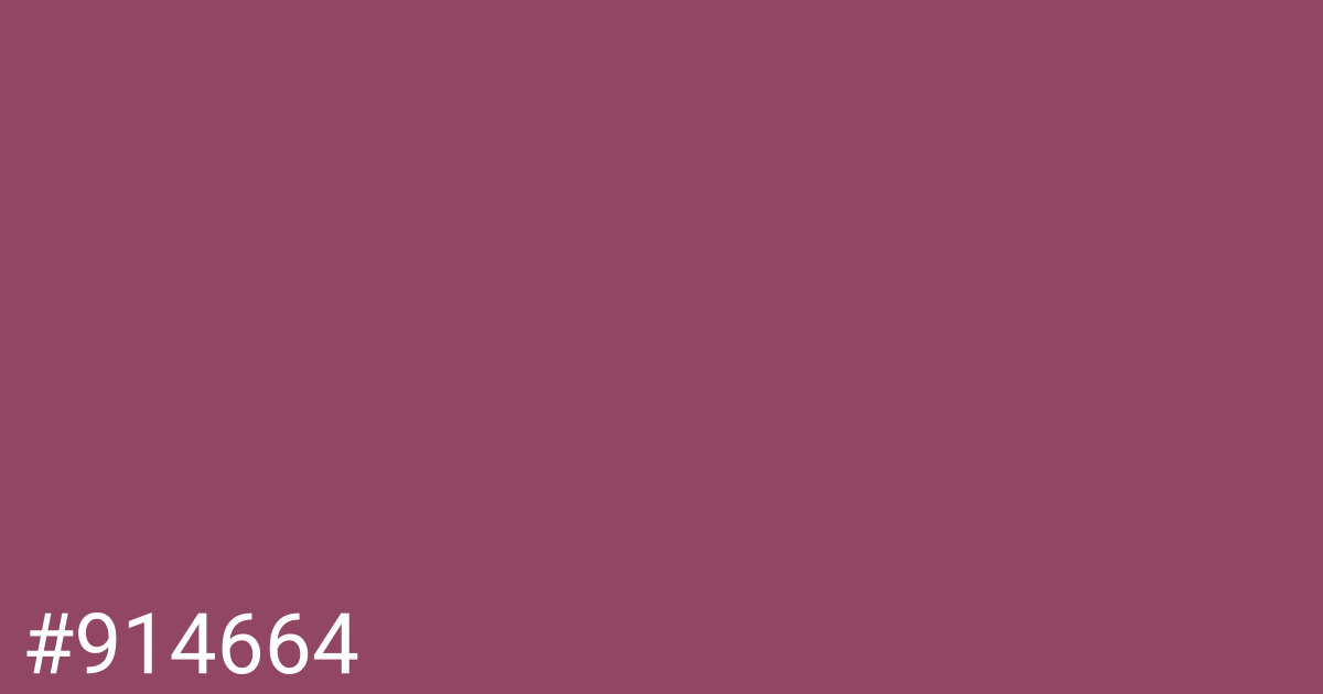 Hex color #914664 graphic