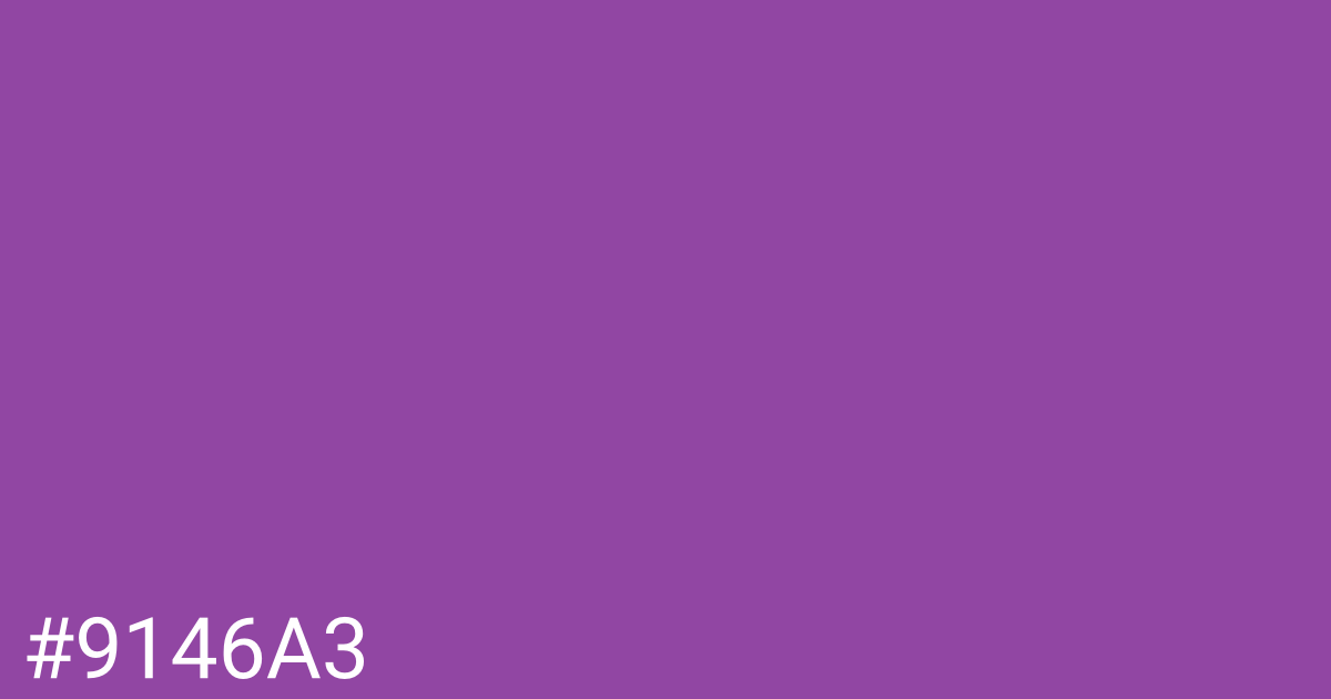 Hex color #9146a3 graphic