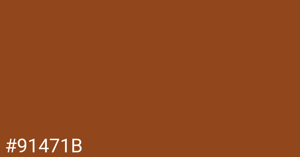 Hex color #91471b graphic