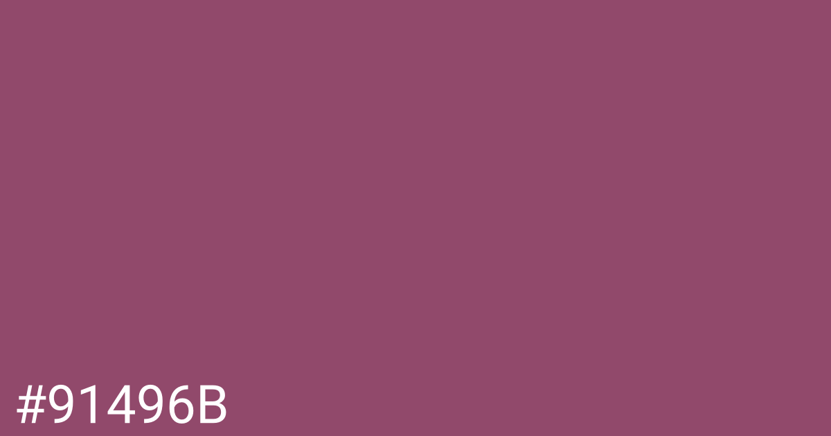 Hex color #91496b graphic