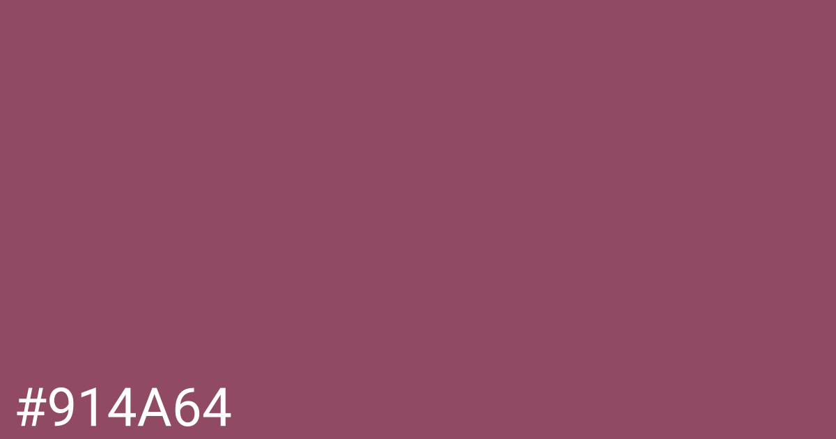 Hex color #914a64 graphic