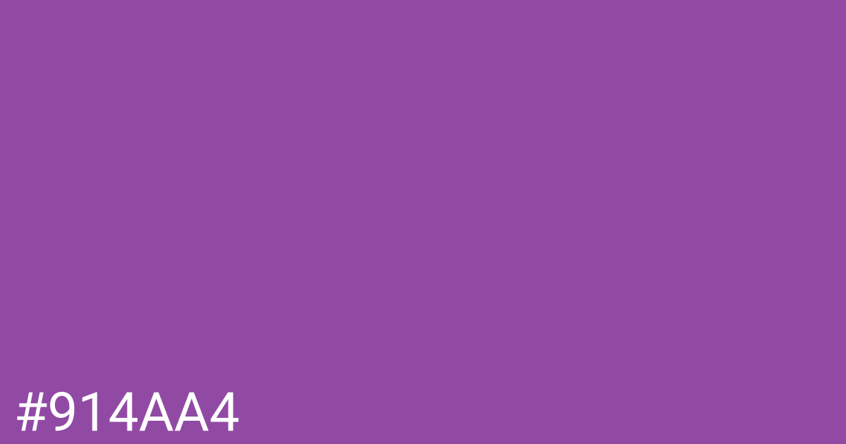 Hex color #914aa4 graphic