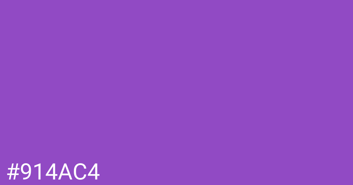 Hex color #914ac4 graphic