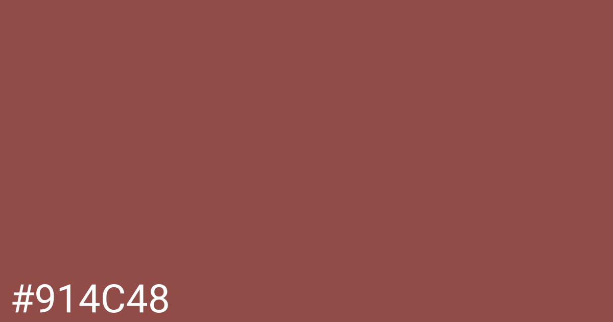 Hex color #914c48 graphic