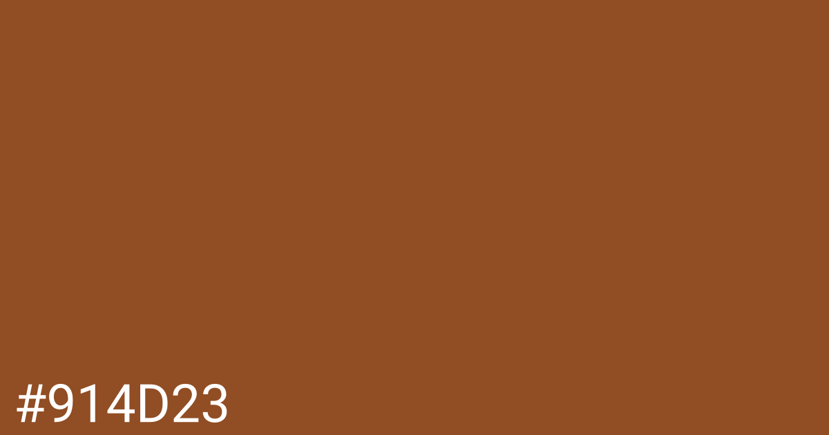 Hex color #914d23 graphic