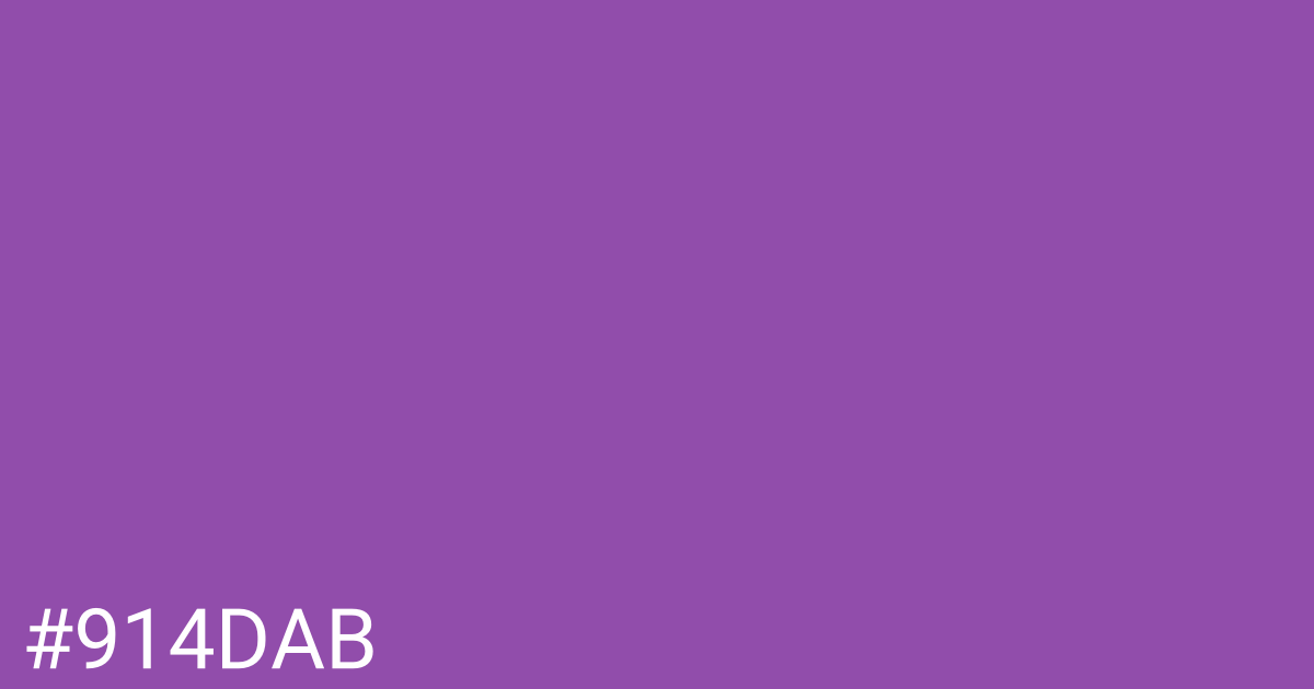 Hex color #914dab graphic