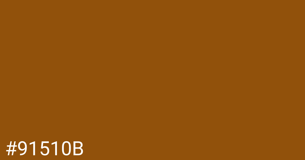 Hex color #91510b graphic