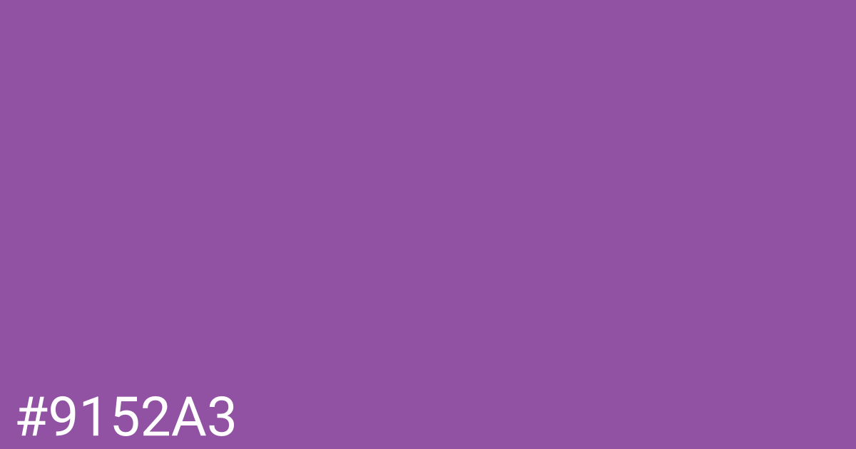 Hex color #9152a3 graphic