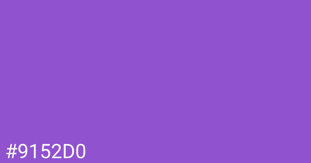 Hex color #9152d0 graphic