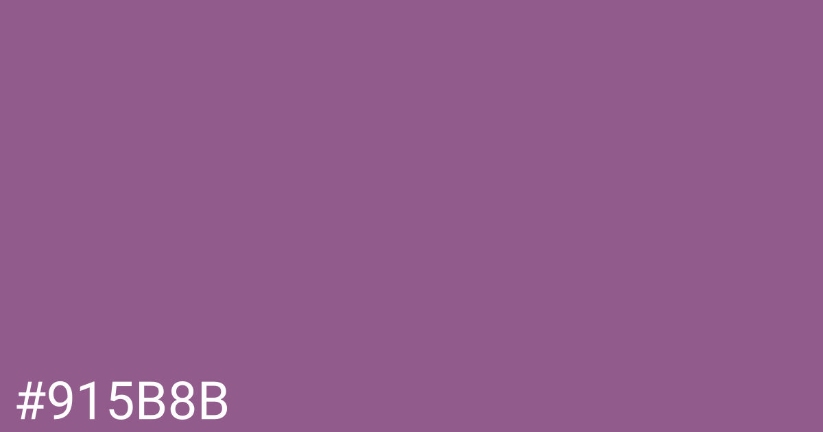 Hex color #915b8b graphic