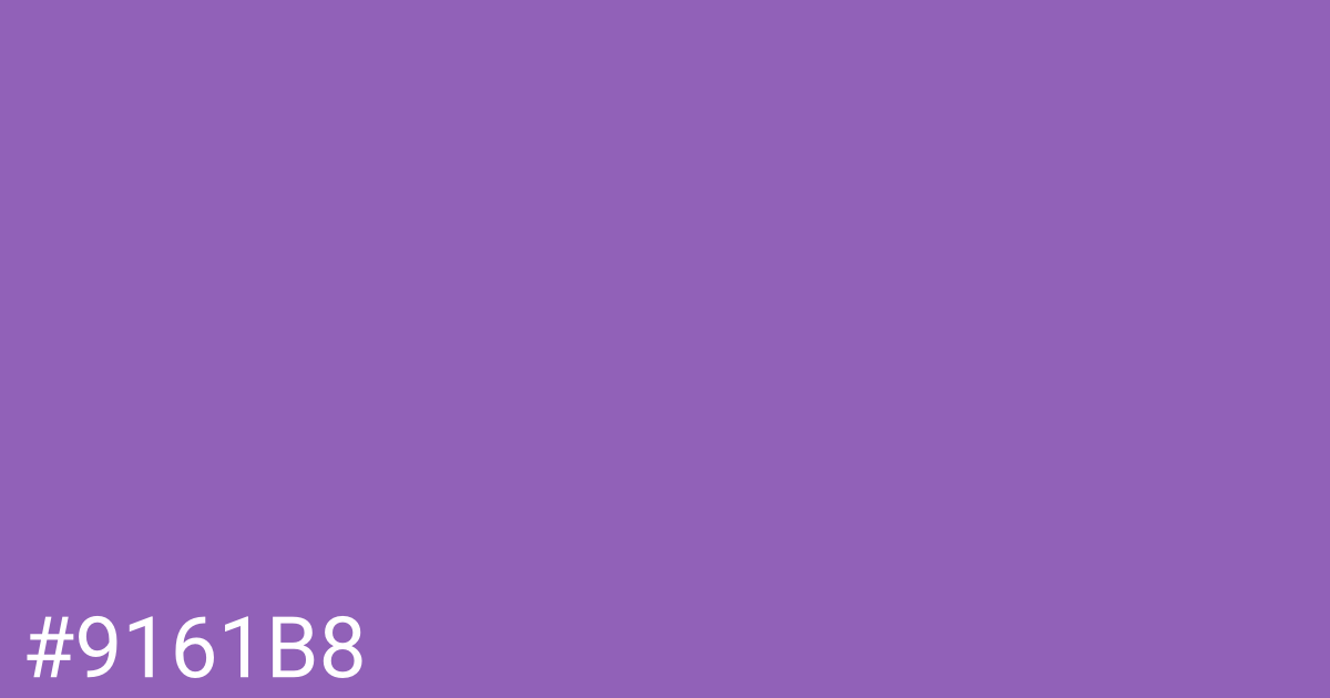 Hex color #9161b8 graphic