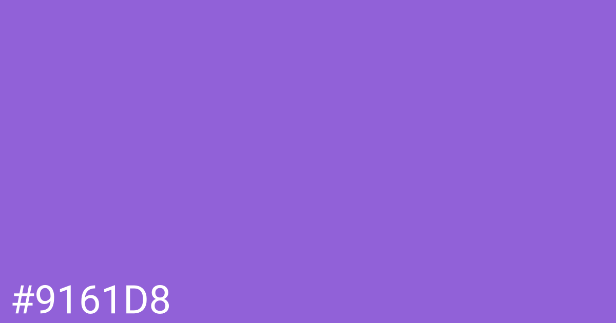 Hex color #9161d8 graphic