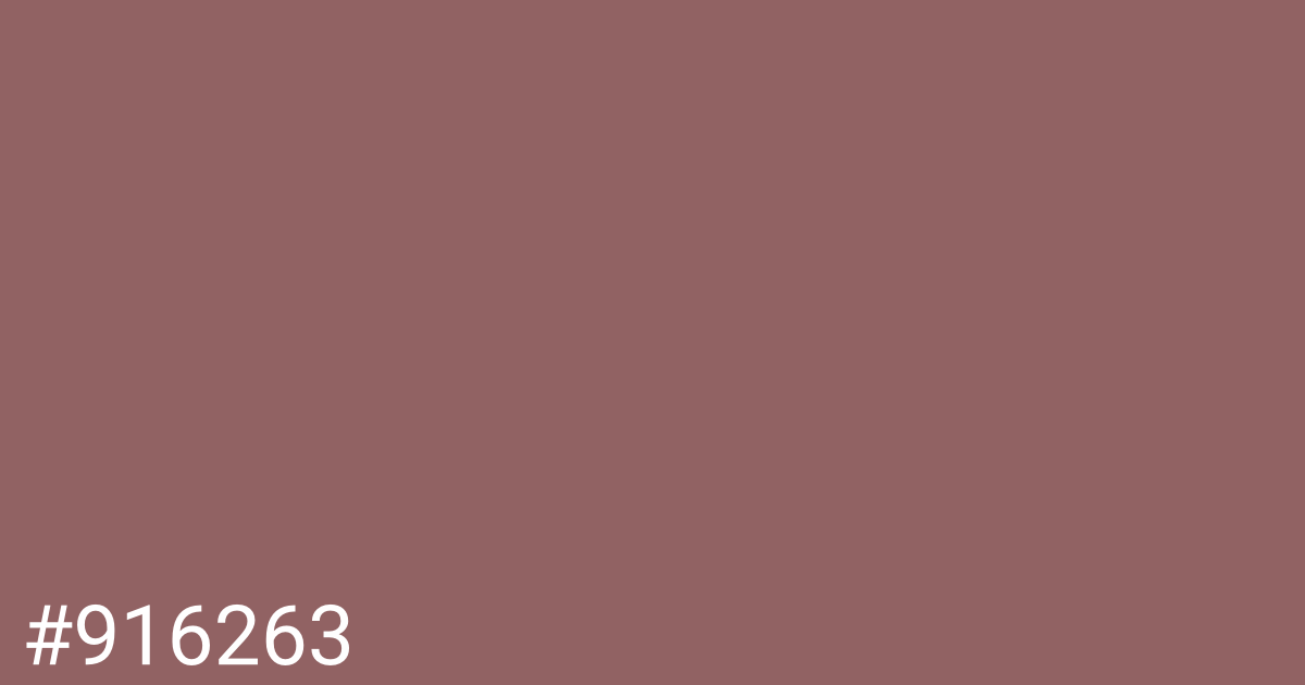 Hex color #916263 graphic